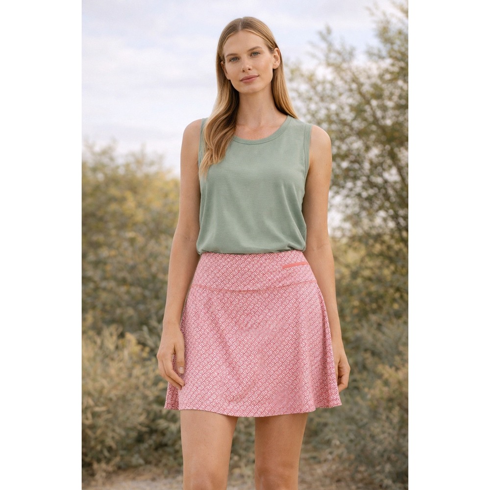 Black Clover Womens XS Pink White‎ Abstract Print Athletic Golf Tennis Skort